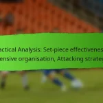 Tactical Analysis: Player positioning, Movement patterns, Tactical discipline